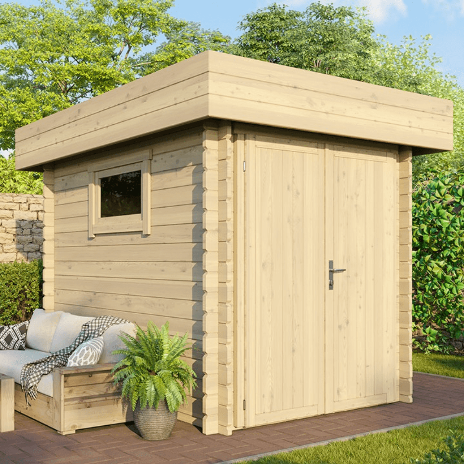 Abri Jardin Bois- 4.7 m2 – Finition Premium – Prix usine – DESTOCKAGE